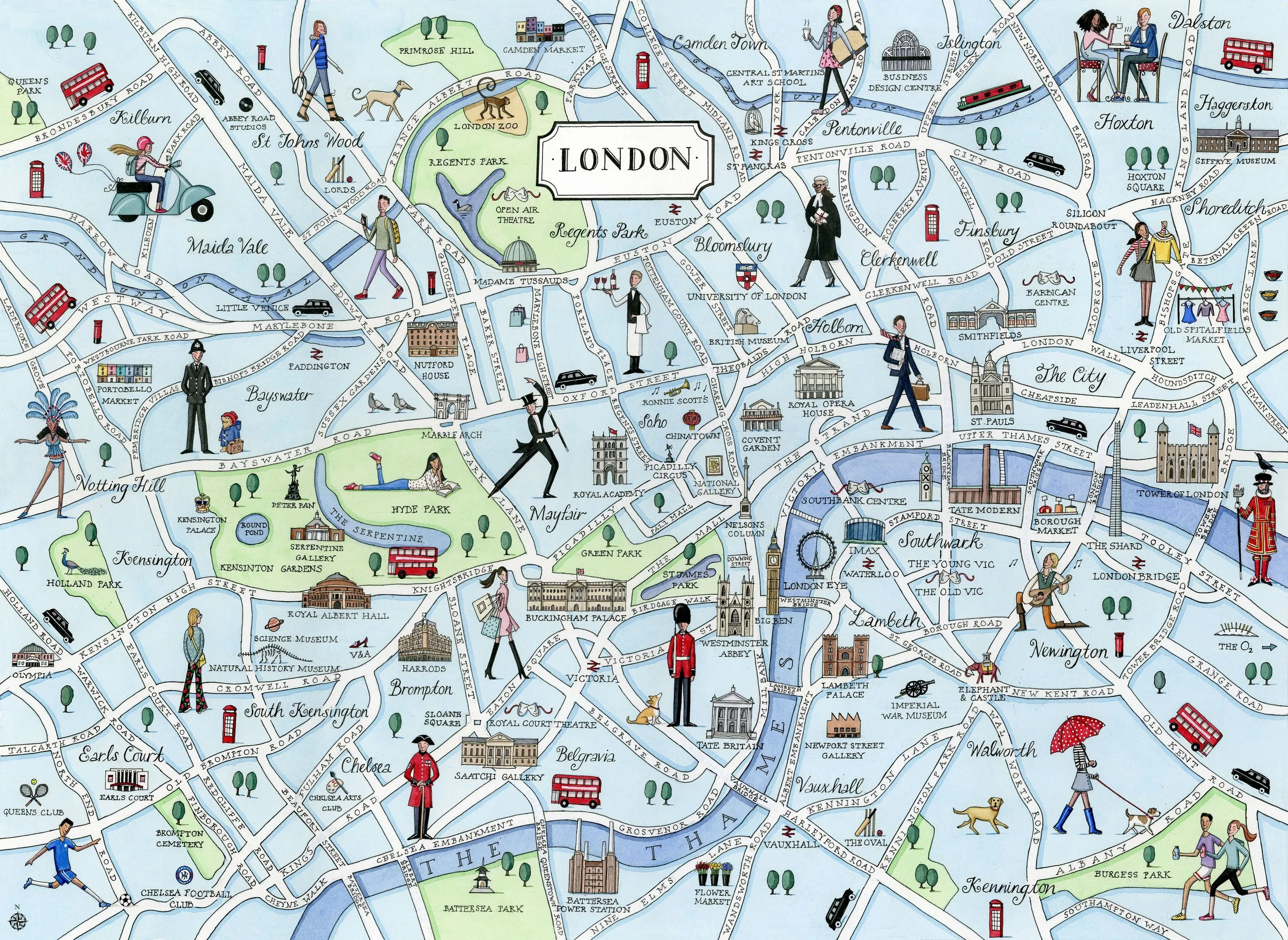 London Map Print — Camilla Charnock